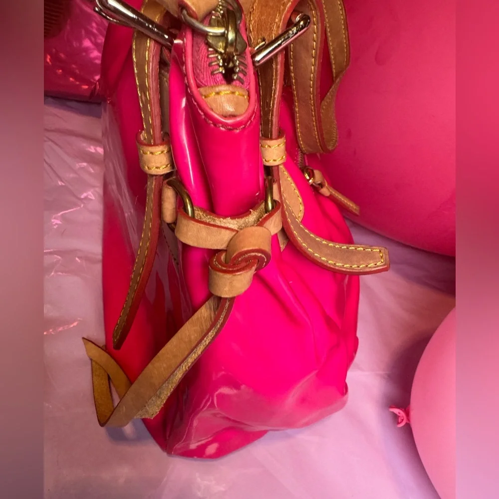 Dooney & Bourke Hot Pink Patent Leather Shopper-DISCONTINUED - Picture 4 of 10